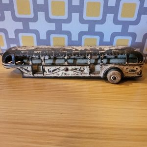 Vintage Arcade Greyhound Lines Cast Iron Bus toy- Chicago World Fair Advertising